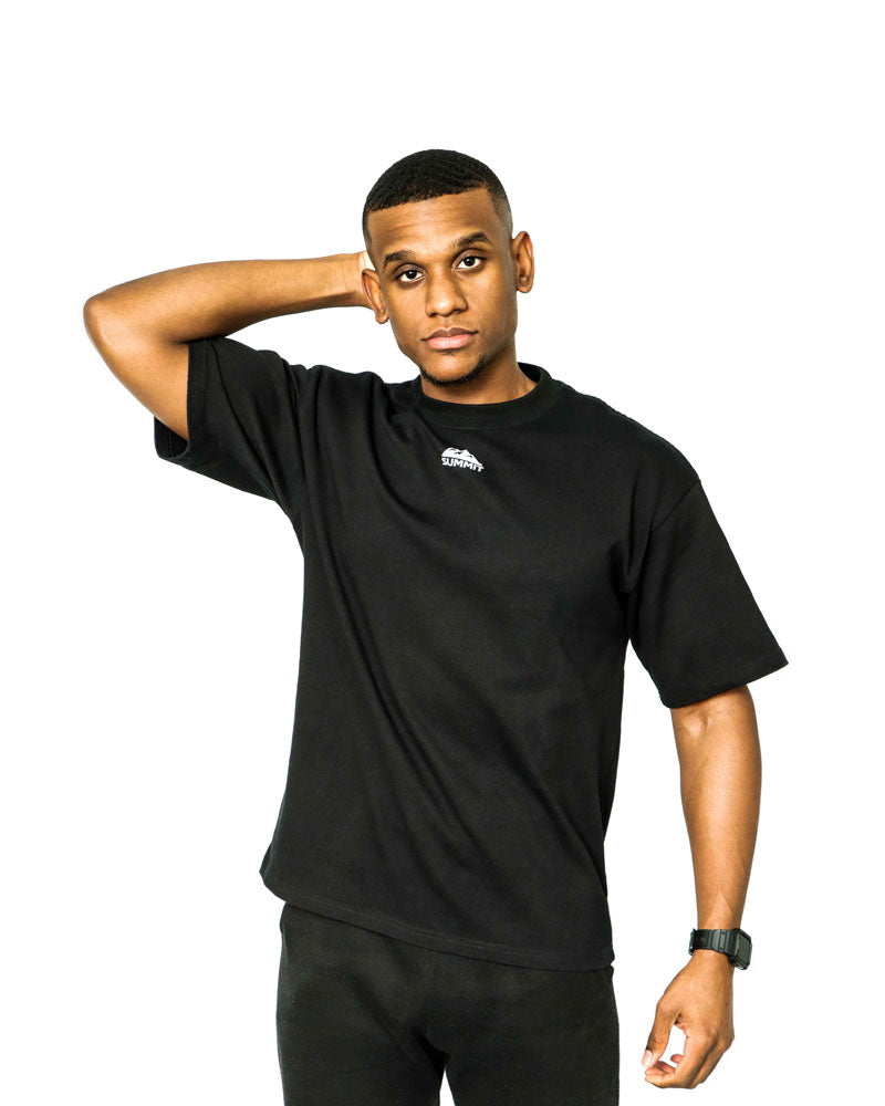 Black Oversized T-Shirt ‘Mejor Que Ayer’
